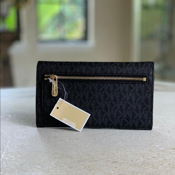 NWT❗️Michael Kors Wallet Black/Gold - Picture 2 of 5